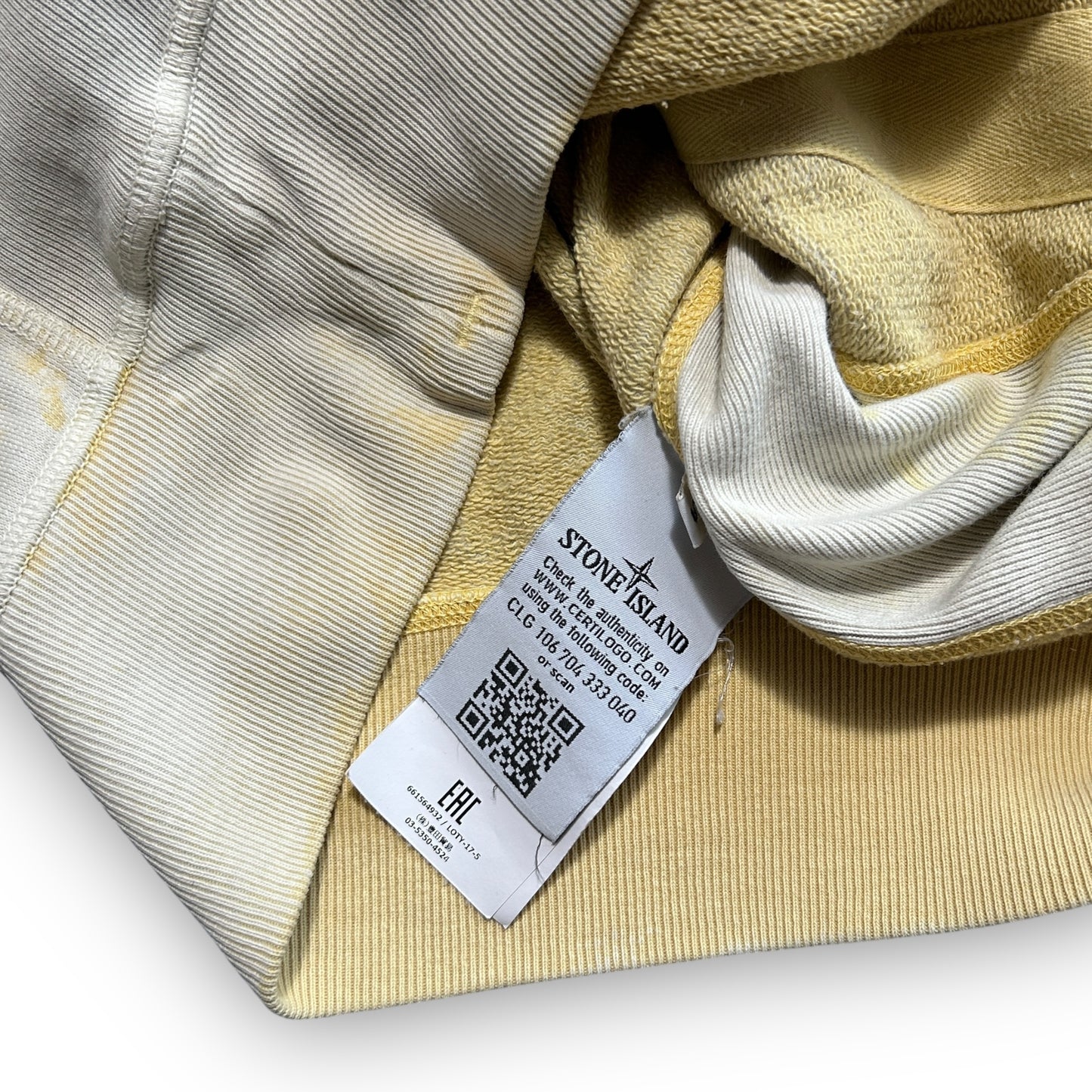 2017 Stone Island Hand Corrosion Hoodie (S)