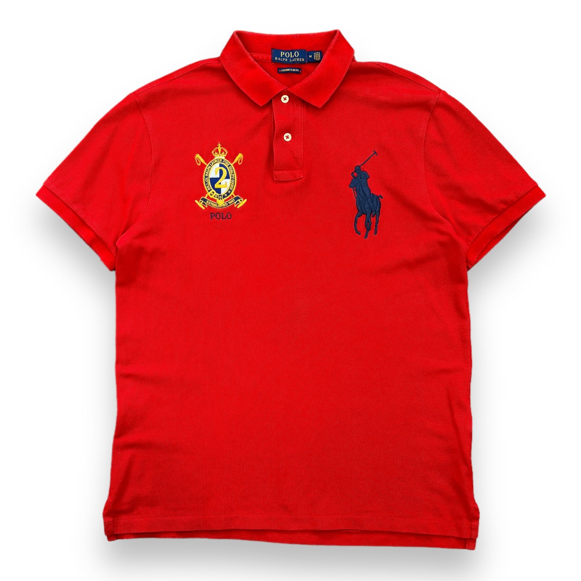 Red Ralph Lauren Polo Shirt (M)