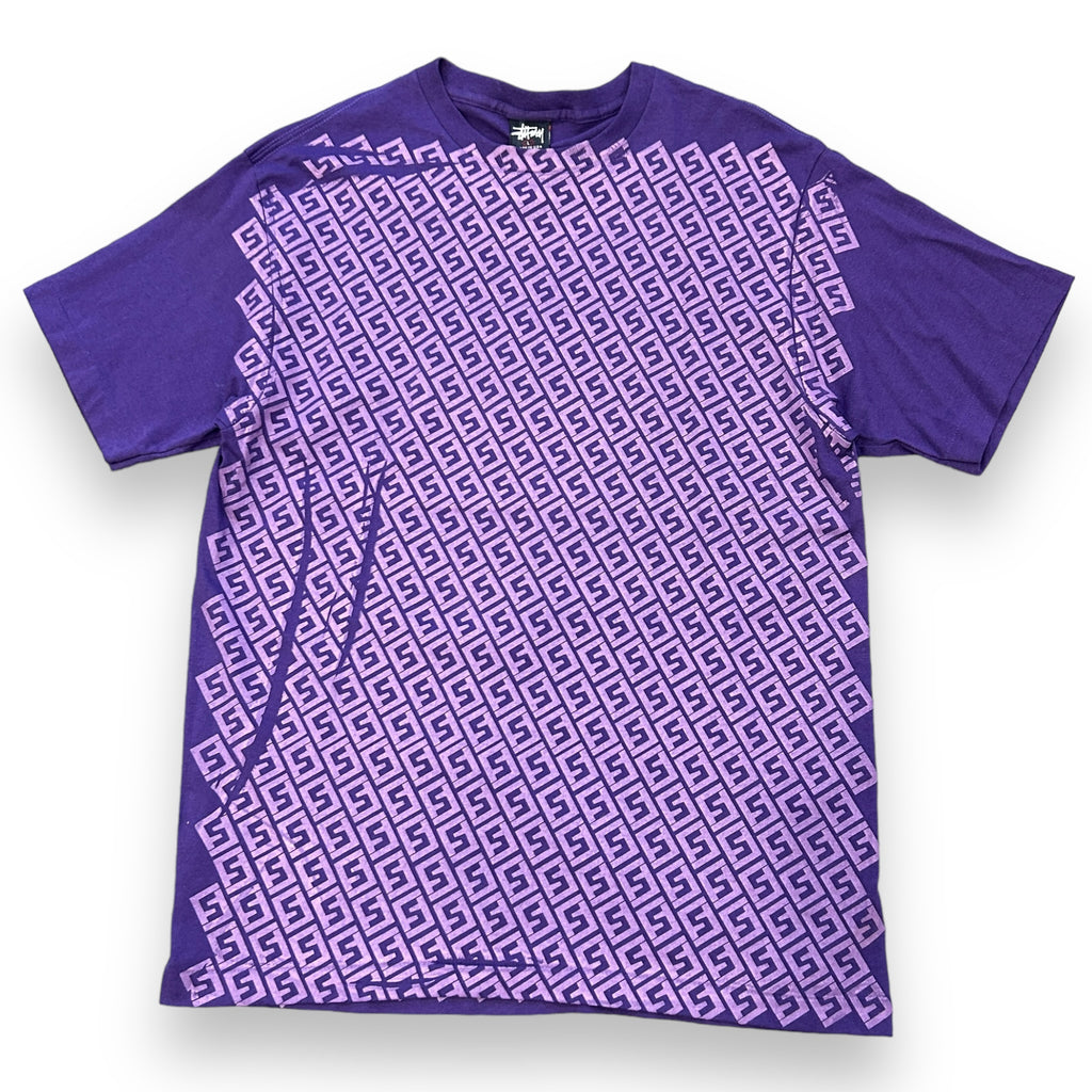90s Stussy Fendi Purple Monogram Tshirt (L)