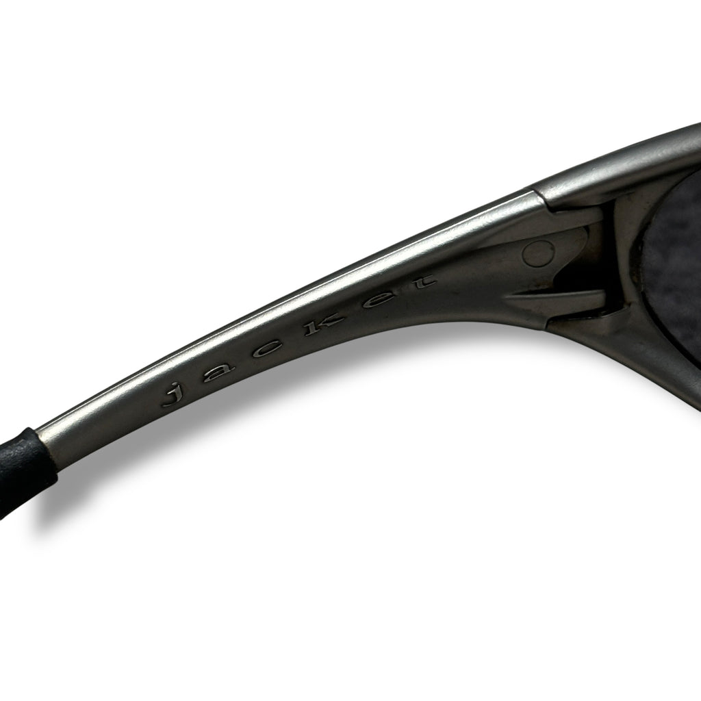 Silver Oakley Eye Jacket 1.0 Sunglasses