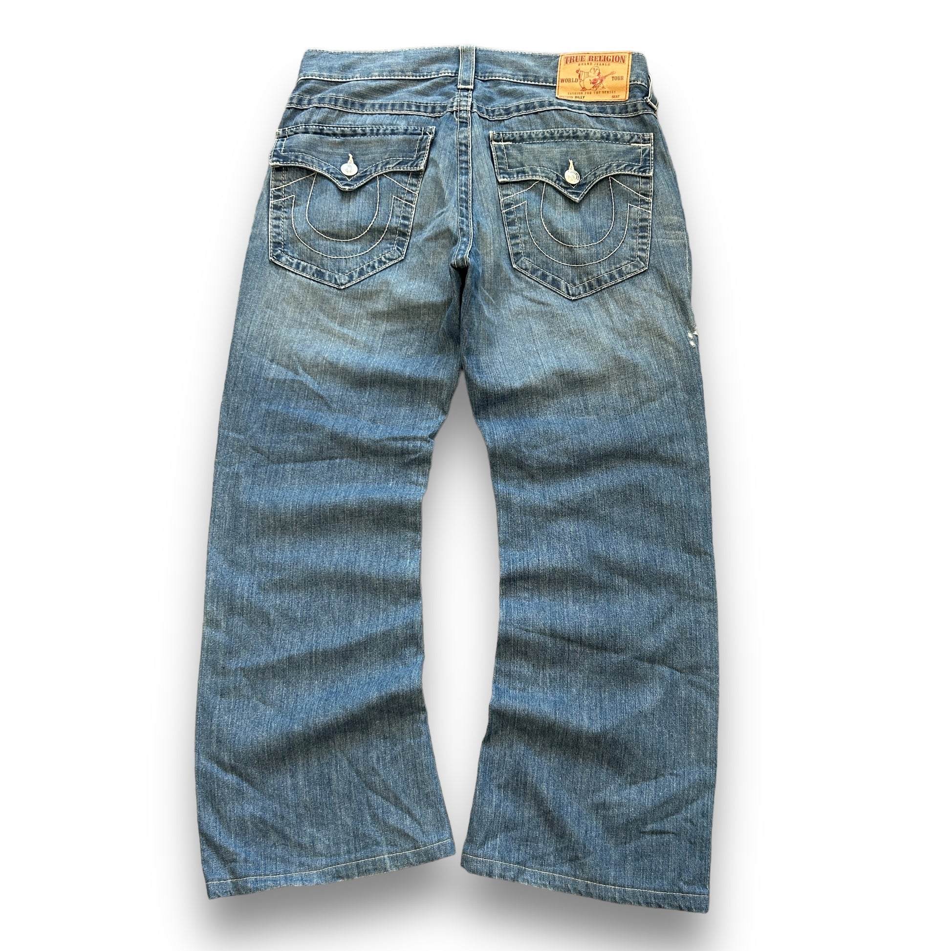 True Religion Big Stitch Baggy Jeans (36")