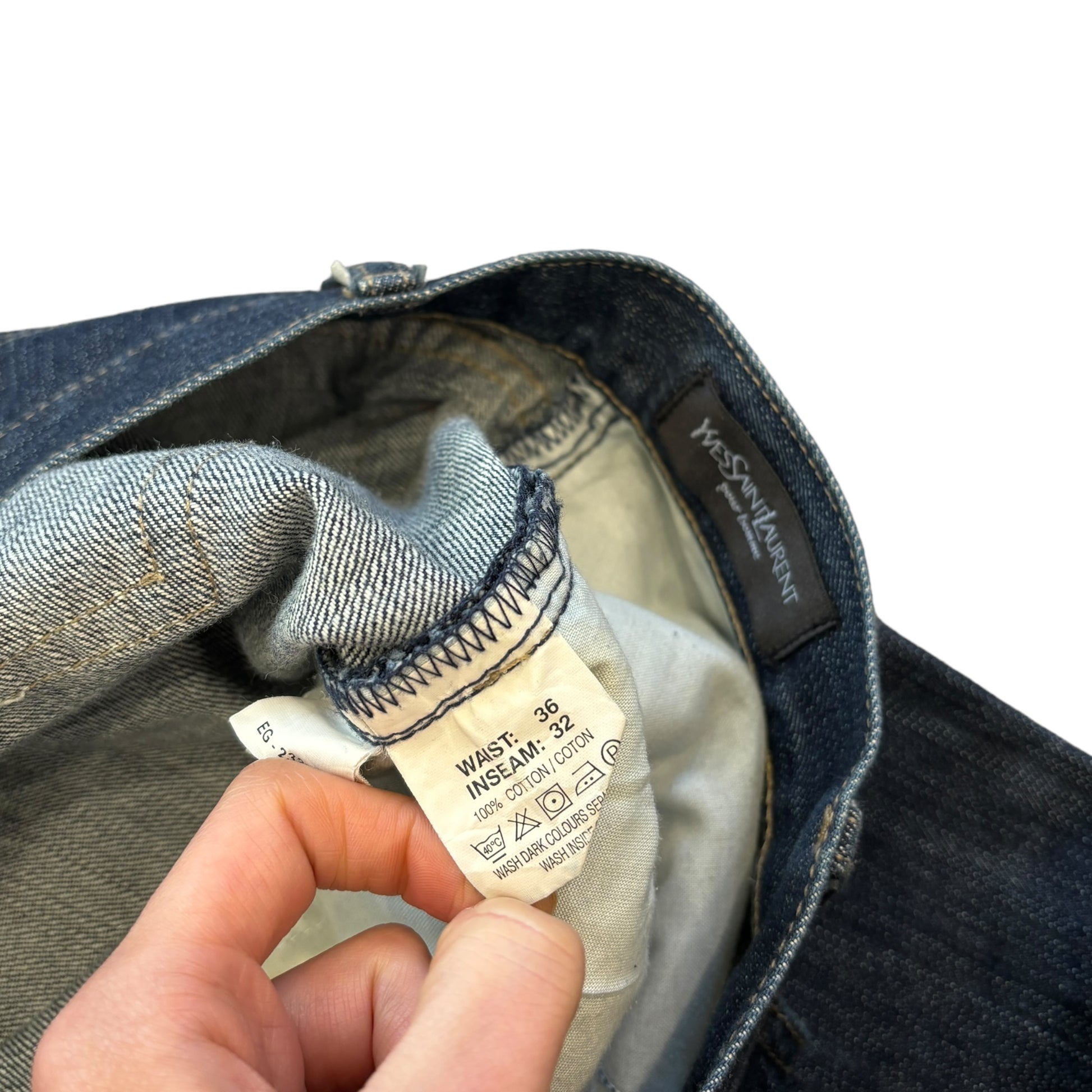 YSL Navy Baggy Jeans (36W)