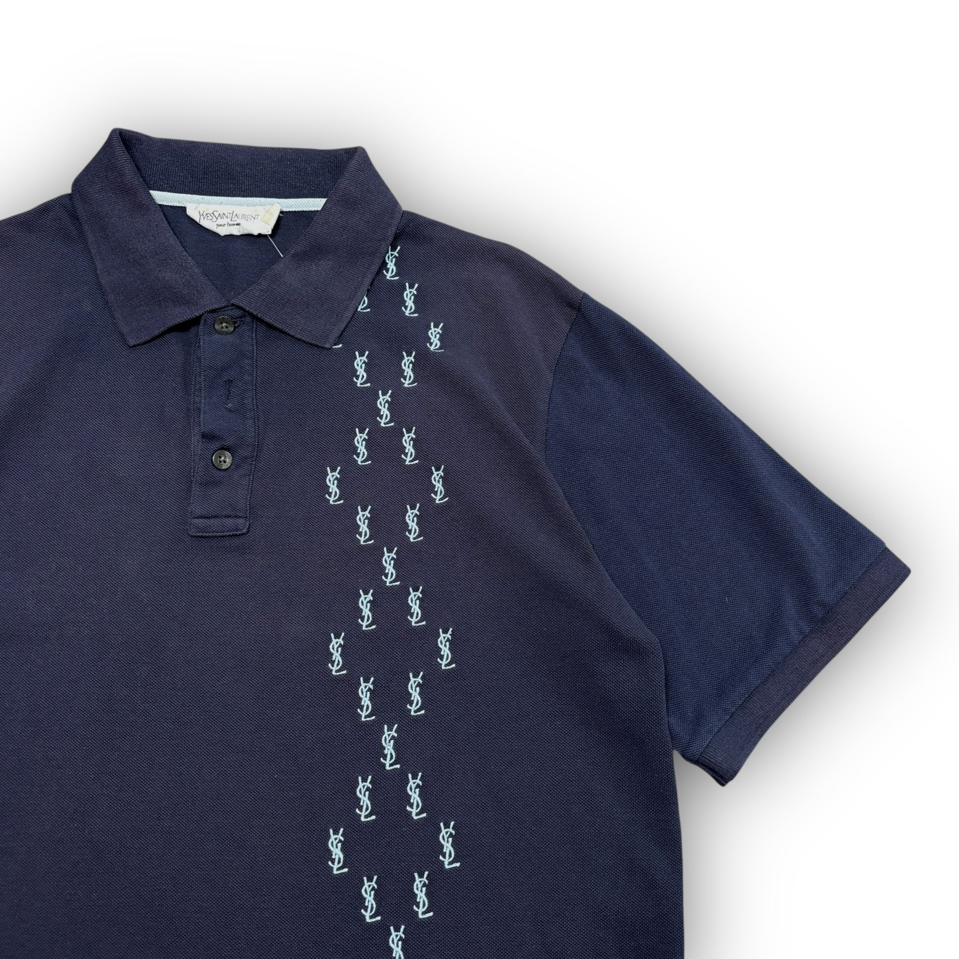 YSL Embroidered Polo Shirt (L)