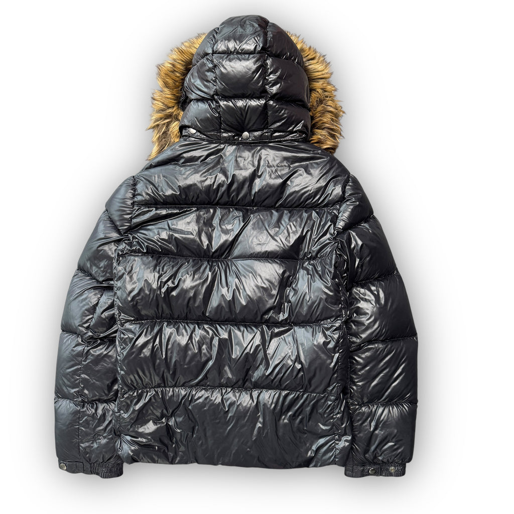 Black Japanese Fur Puffer Coat (L)