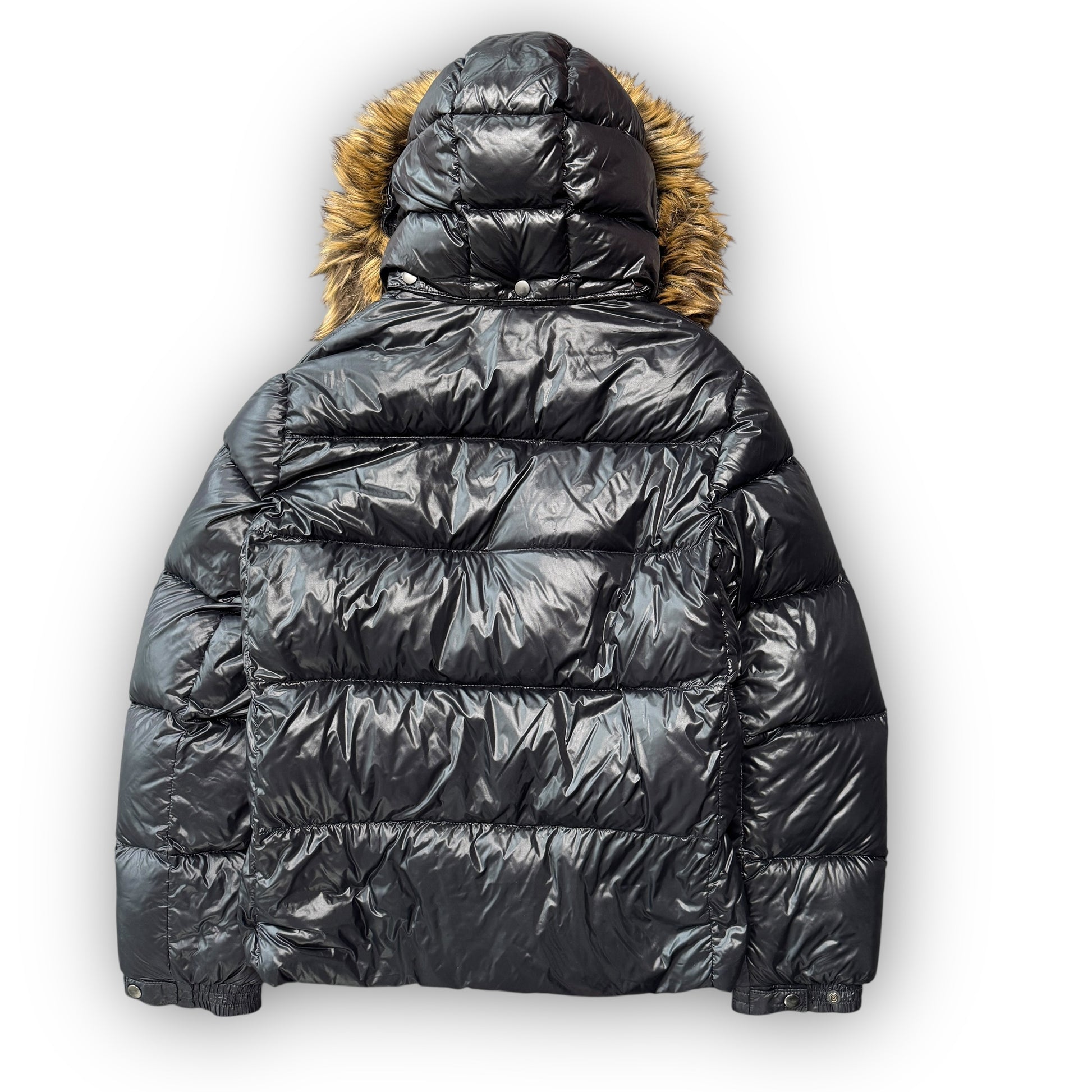Black Japanese Fur Puffer Coat (L)