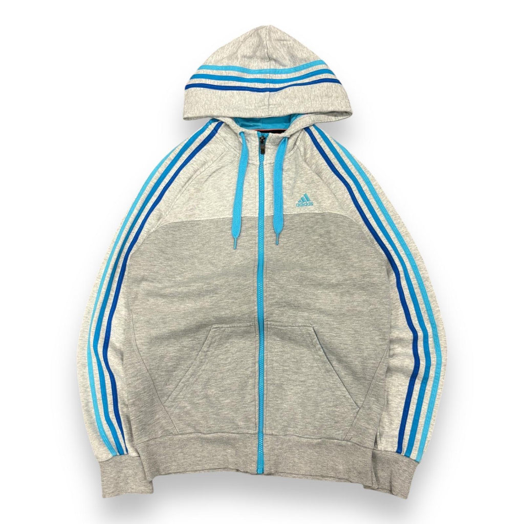 00s Grey Adidas Essentials Hoodie (S)