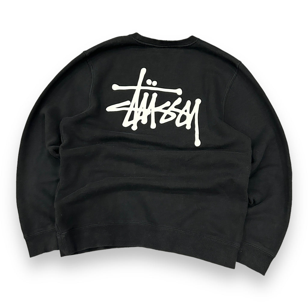 Black Stussy Spellout Sweatshirt (M)