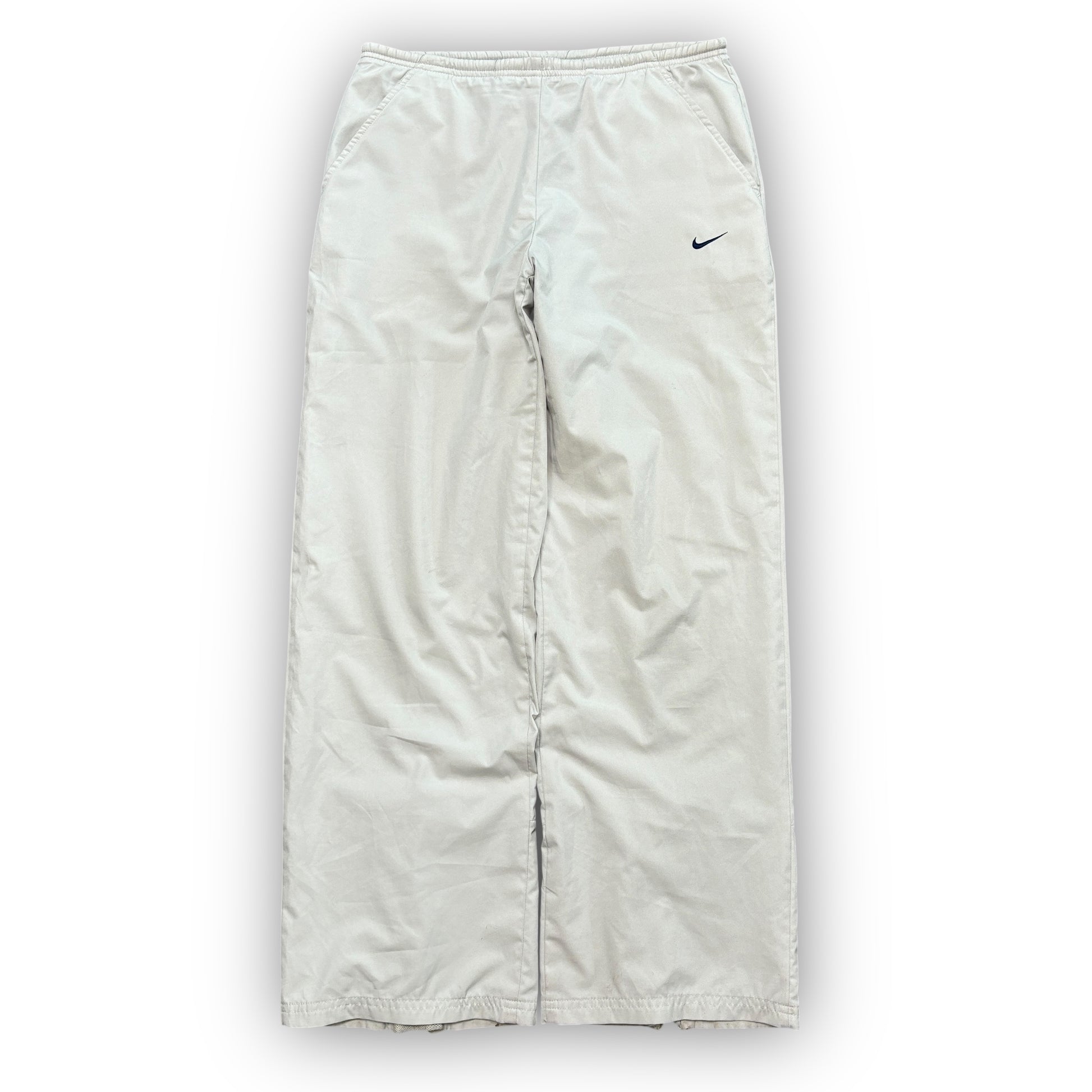 00s Cream Nike Track Pants (S)