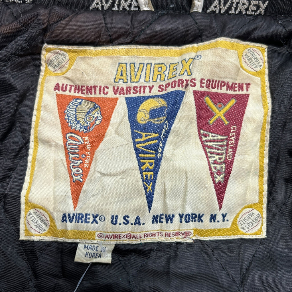 1990 Avirex Ice Tigers Leather Jacket (L)