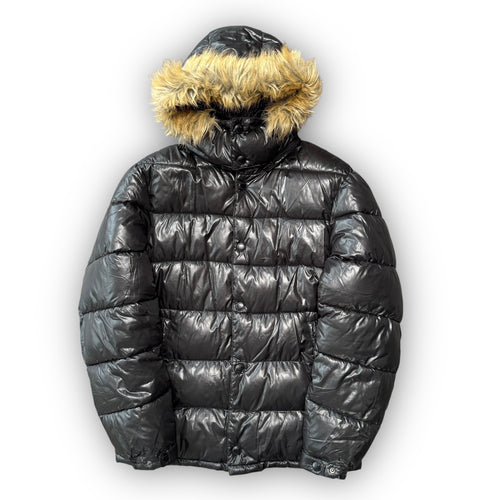 Black Japanese Fur Puffer Coat (M)