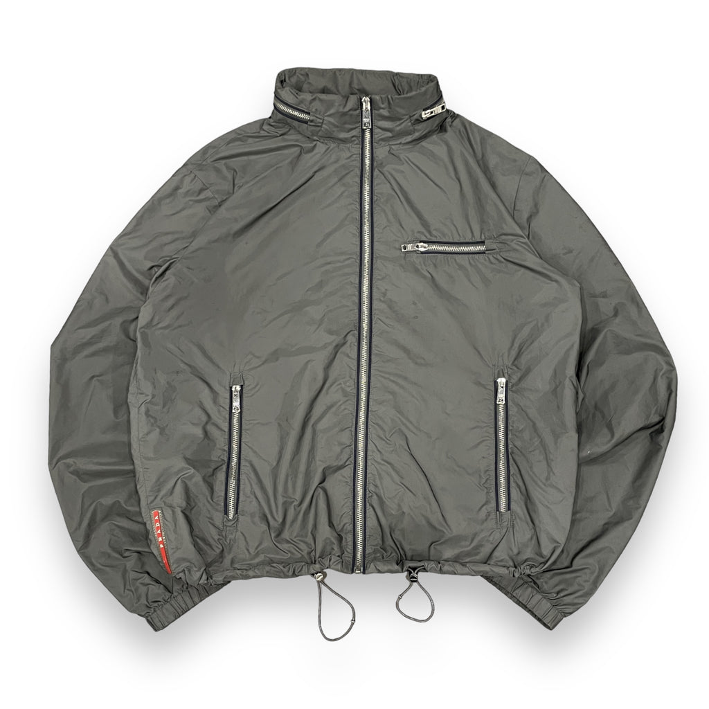 Prada Sport Nylon Silver Shimmer Jacket
