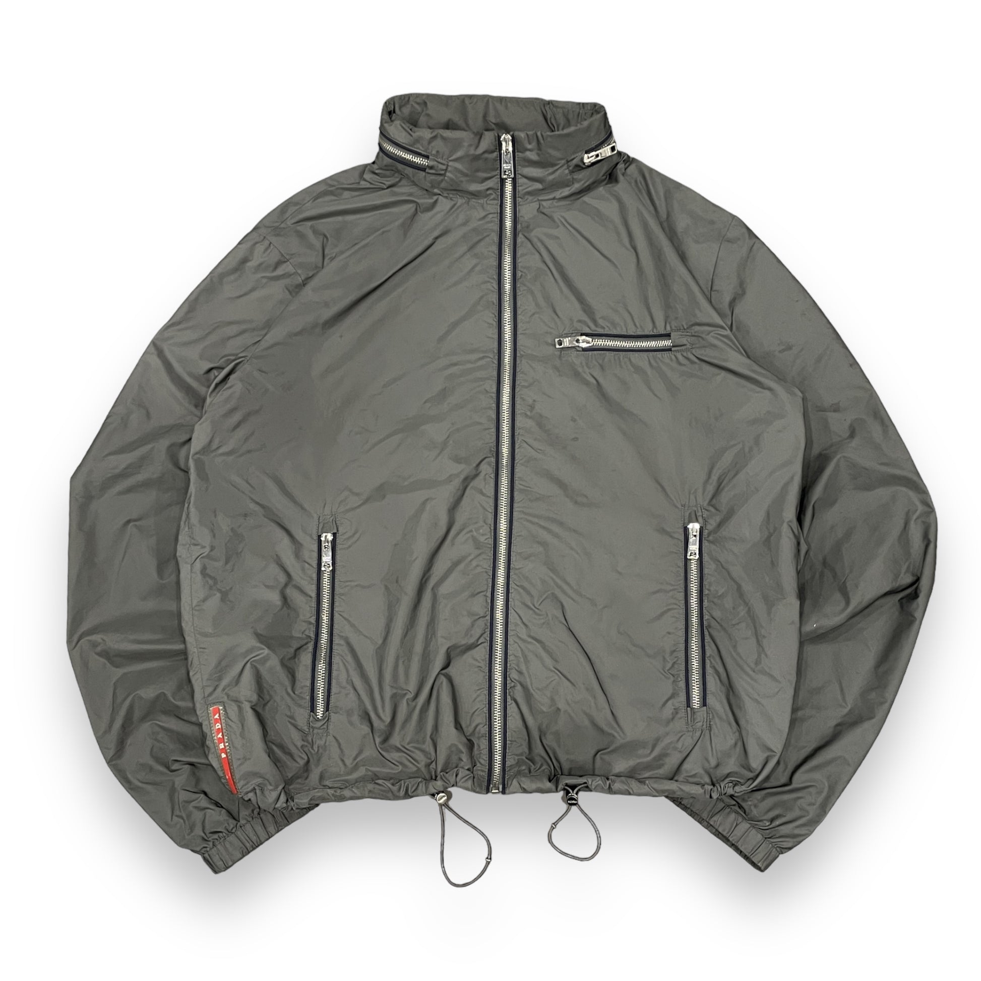 Prada Sport Nylon Silver Shimmer Jacket