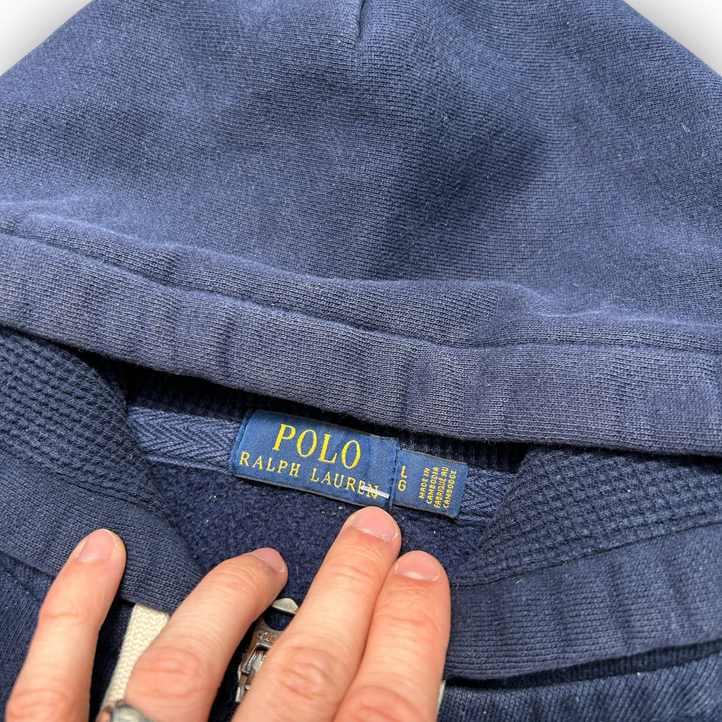 Navy Polo Ralph Lauren Heavyweight Hoodie (L)