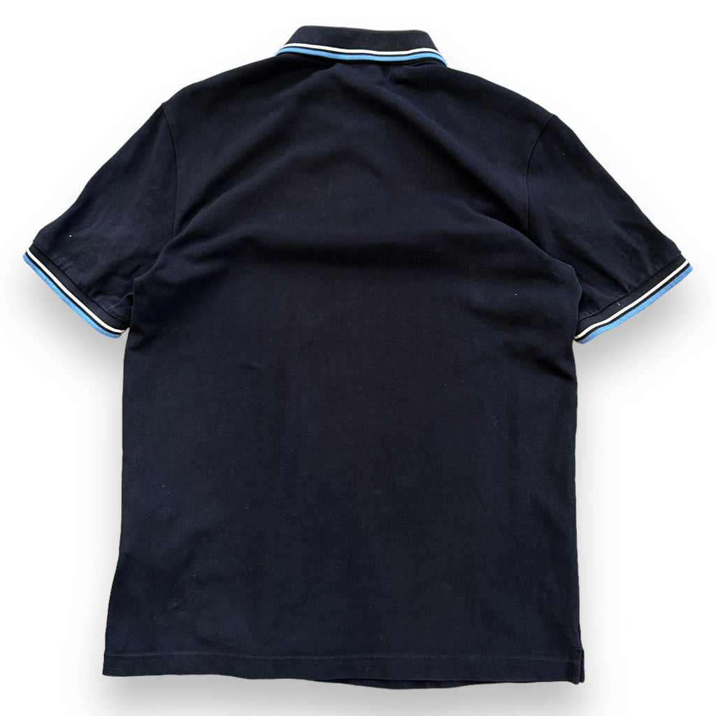 00's Prada Navy Tab Polo Shirt (XL)