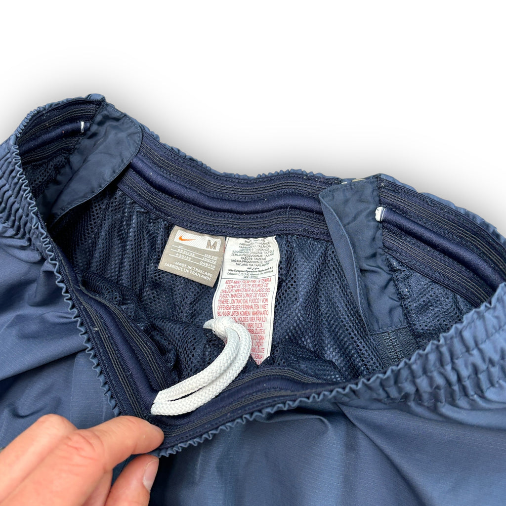 00s Navy Nike Zipped Track Pants (M)