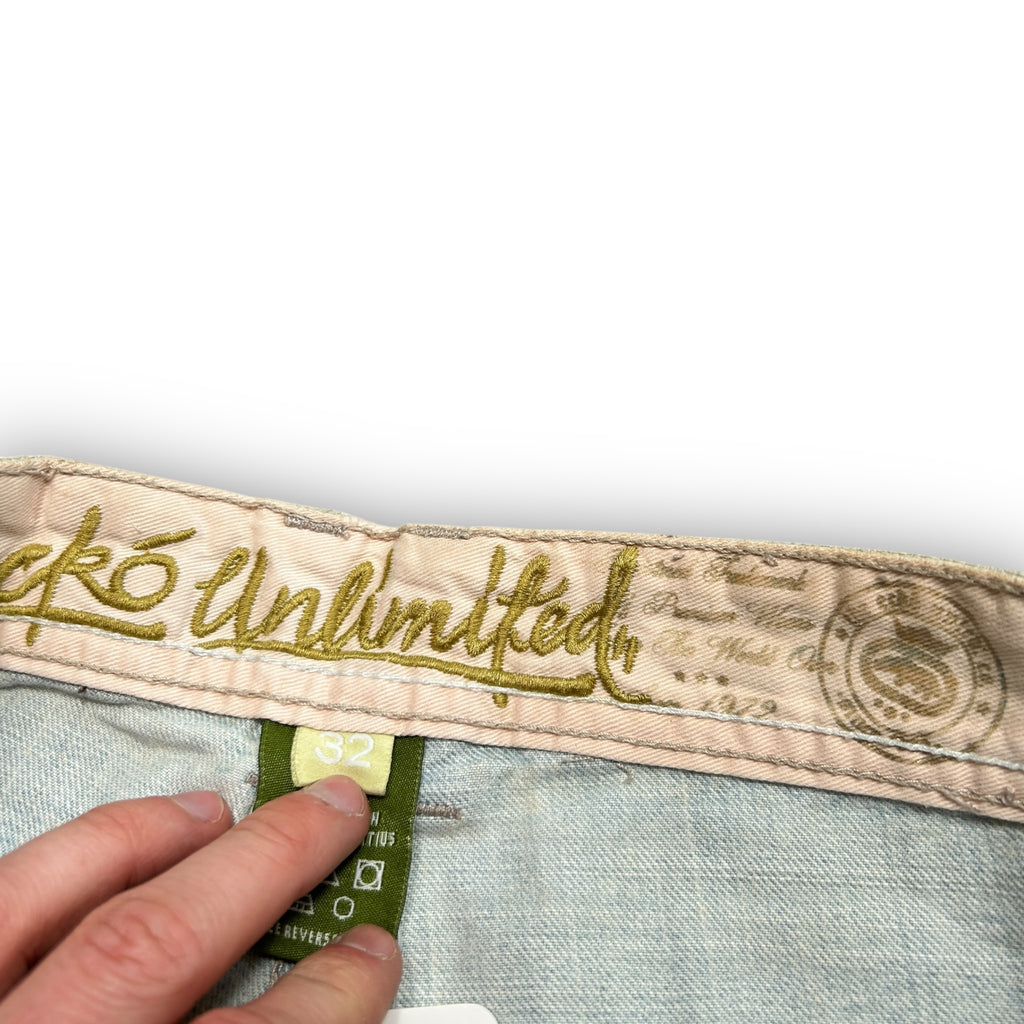 00s Ecko Unltd Rhinestone Baggy Jorts (32")