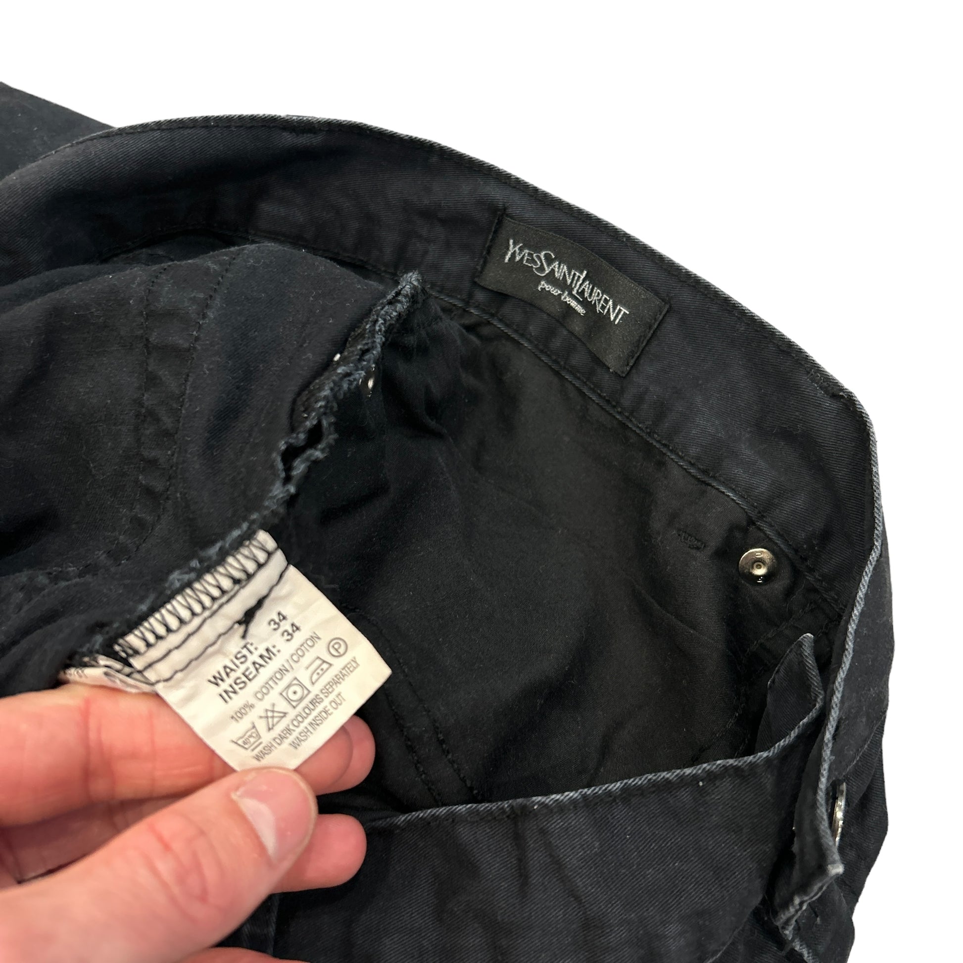 00s Black YSL Jeans (34")