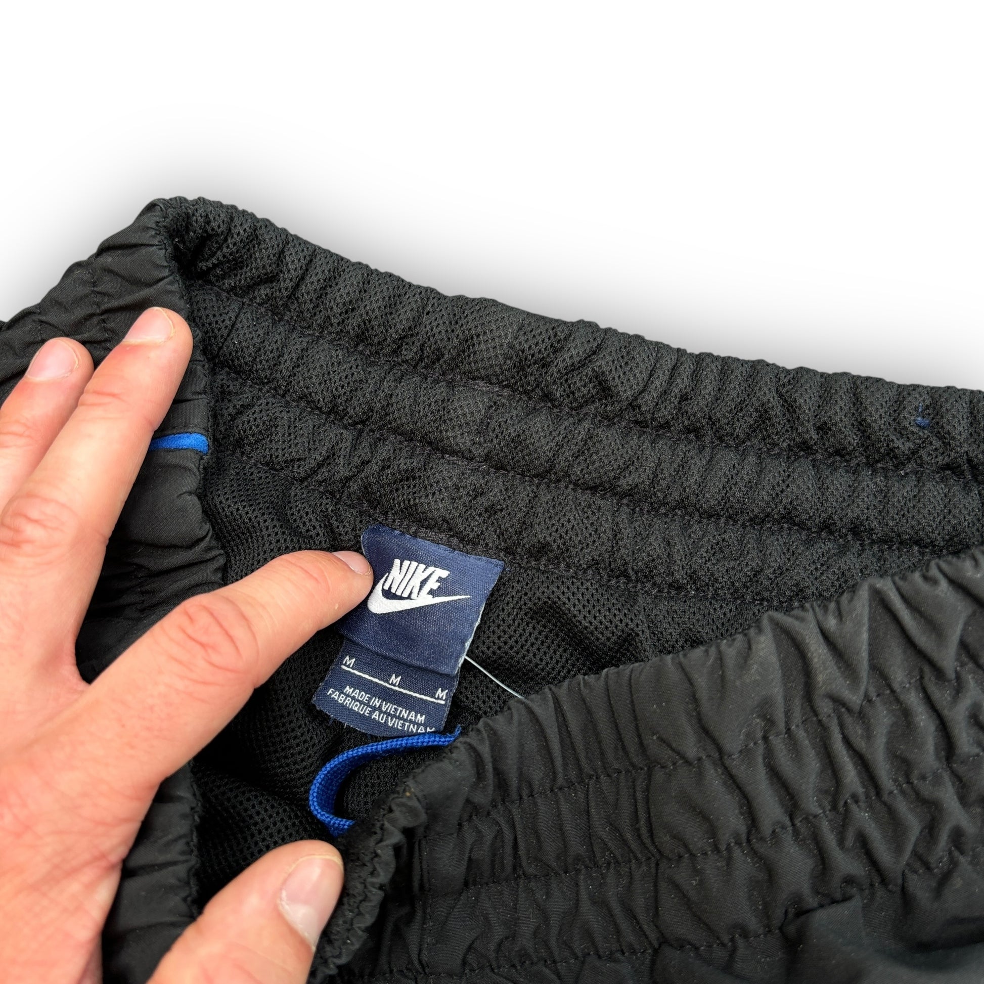 00s Black Nike Track Pants (M)