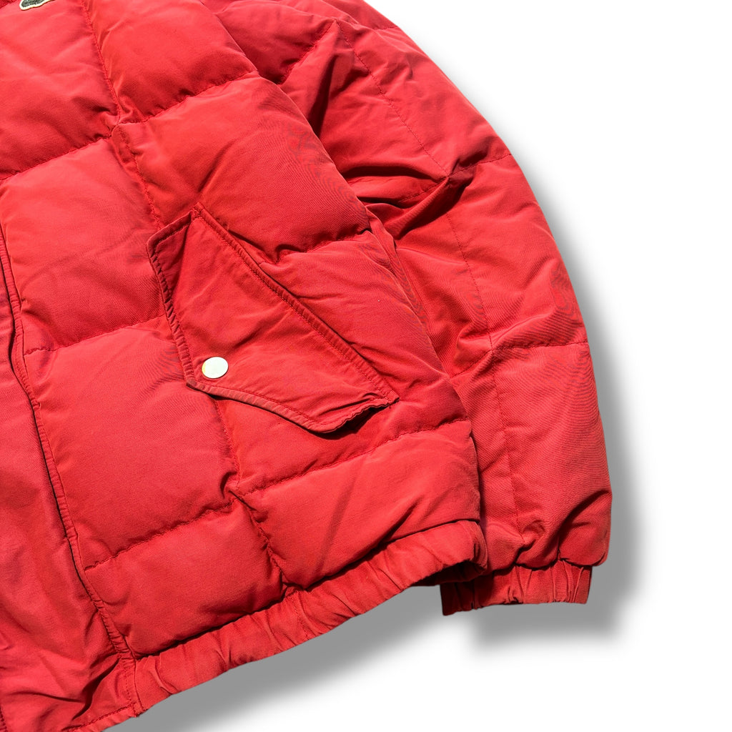 Red Lacoste Live Puffer Coat (M)