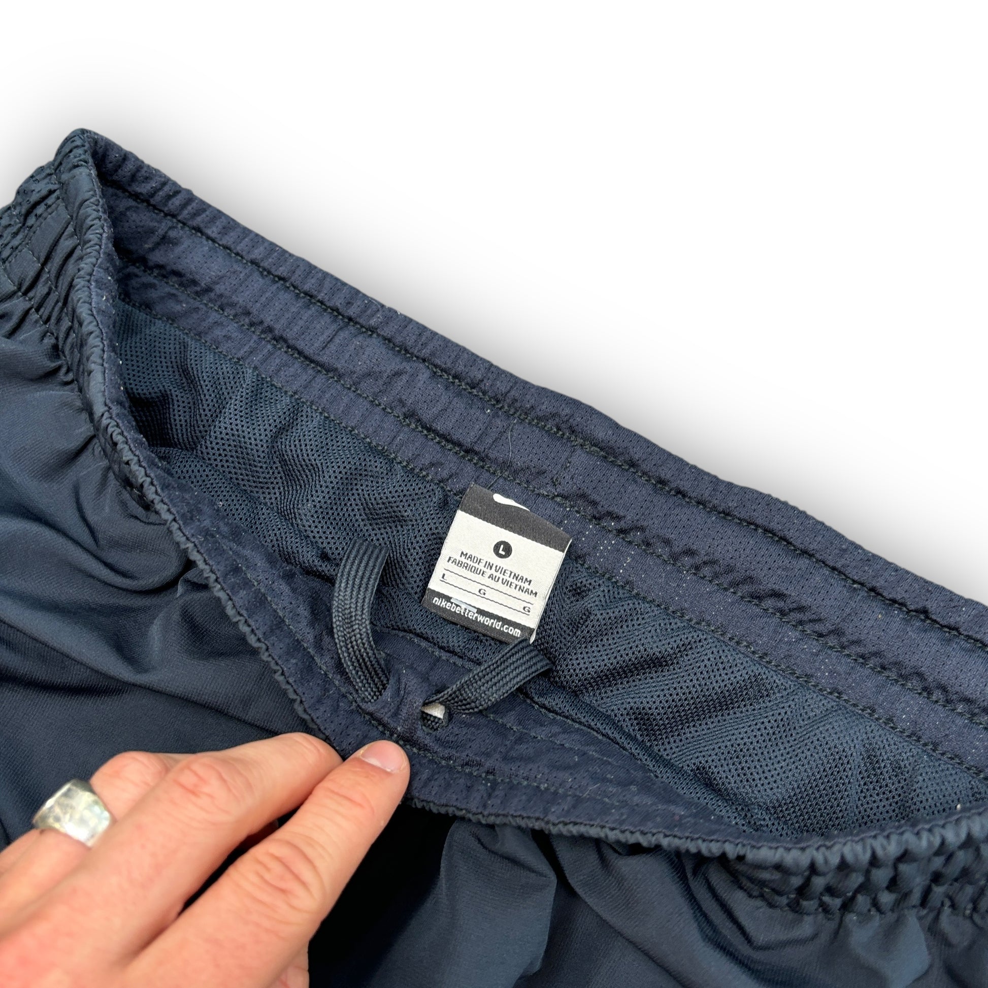 00s Navy Nike Track Pants (L)
