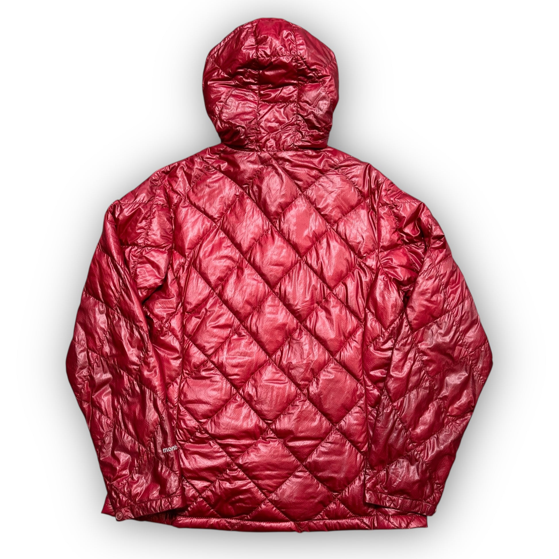 Red Montbell Diamond Stitch Puffer Jacket (M)