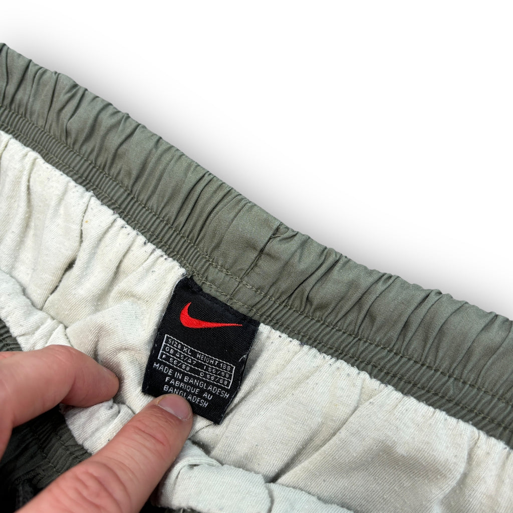 00s Khaki Green Nike Track Pants (XL)