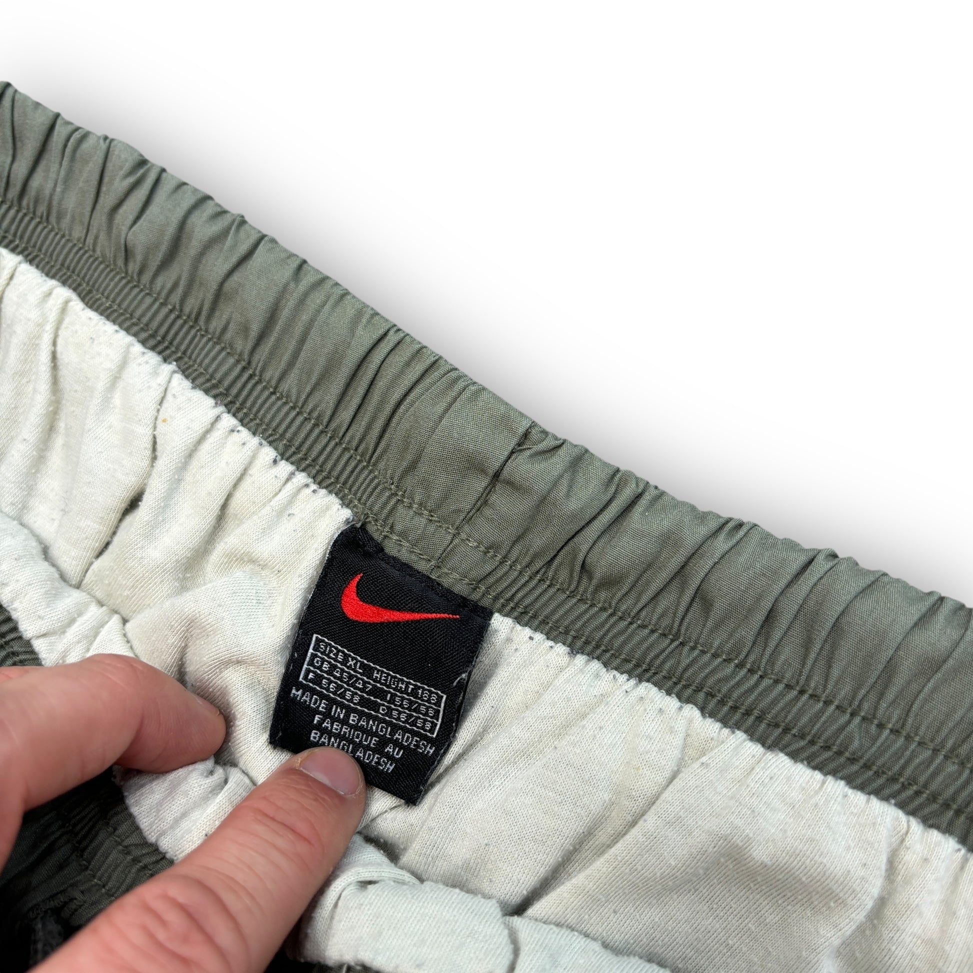 00s Khaki Green Nike Track Pants (XL)