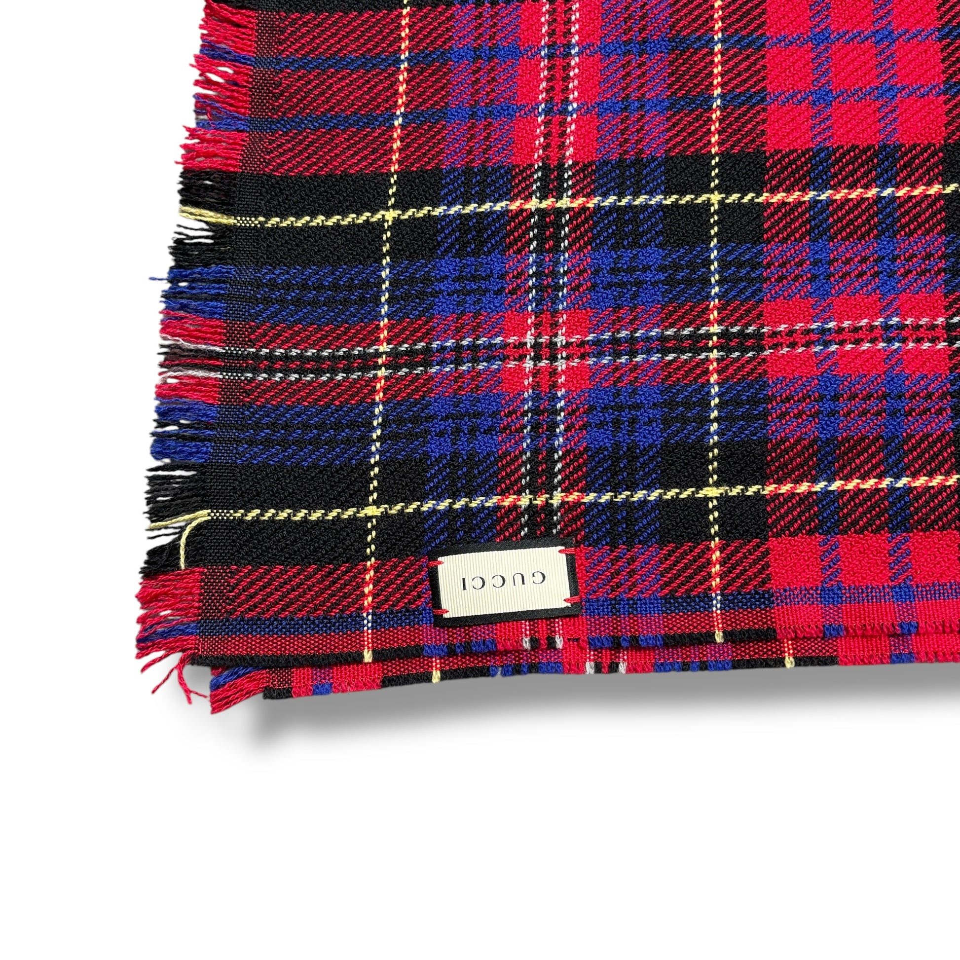 Tartan Gucci Bee Scarf