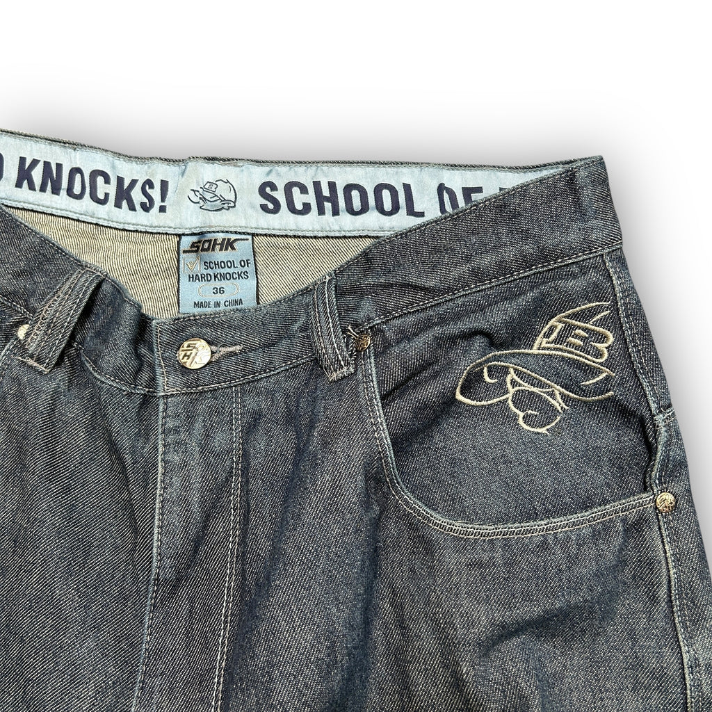 School Of Hard Knocks Baggy Bulldog Jeans (36")