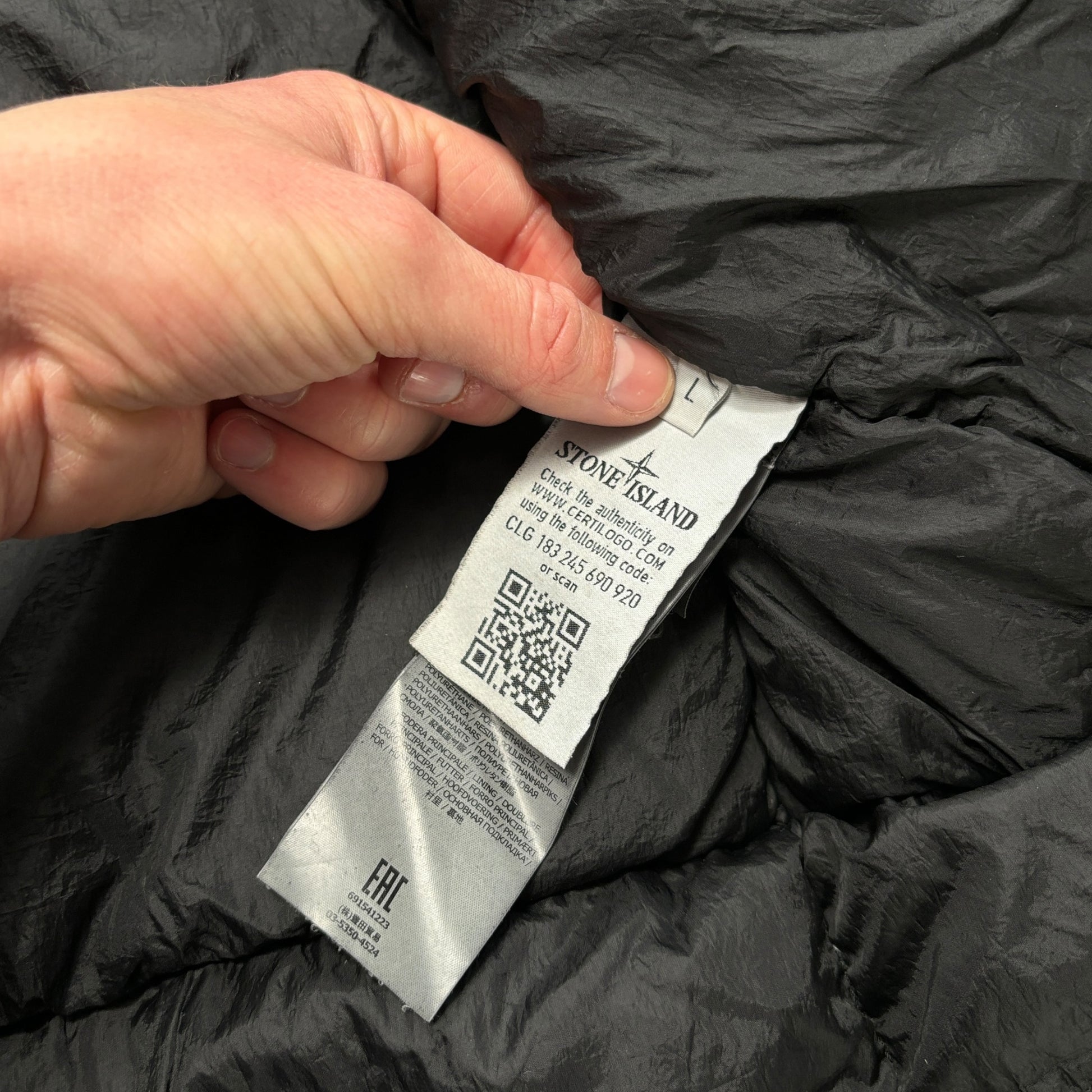 Stone Island Crinkle Reps Puffer Jacket (L)