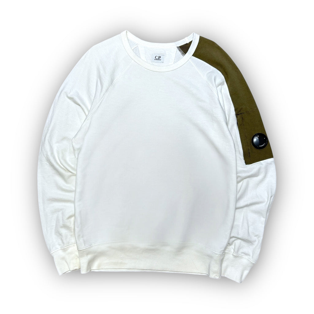White C.P Company Lens Sweatshirt (S)
