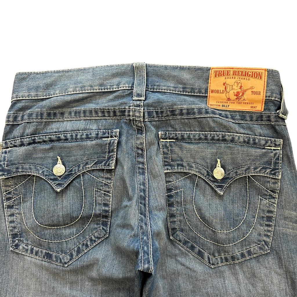 True Religion Big Stitch Baggy Jeans (36")