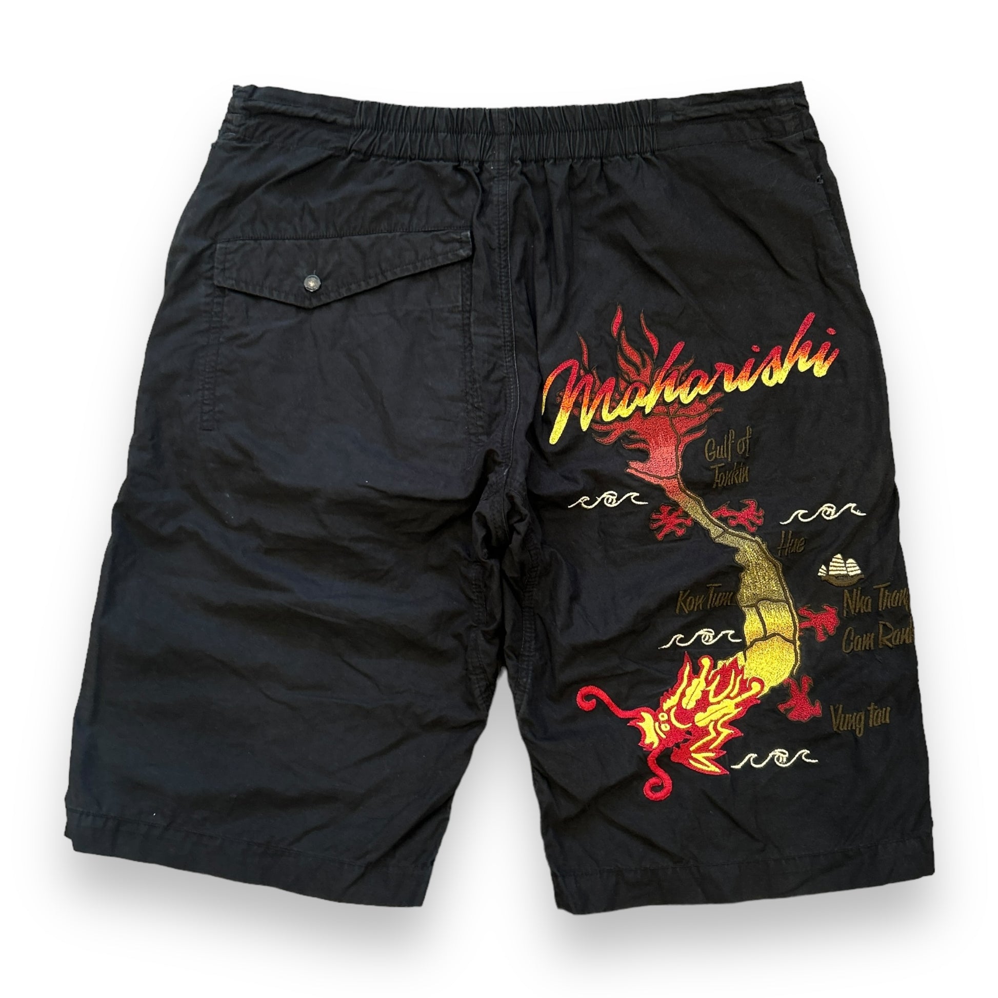 Maharishi Dragon Embroidered Shorts (M)