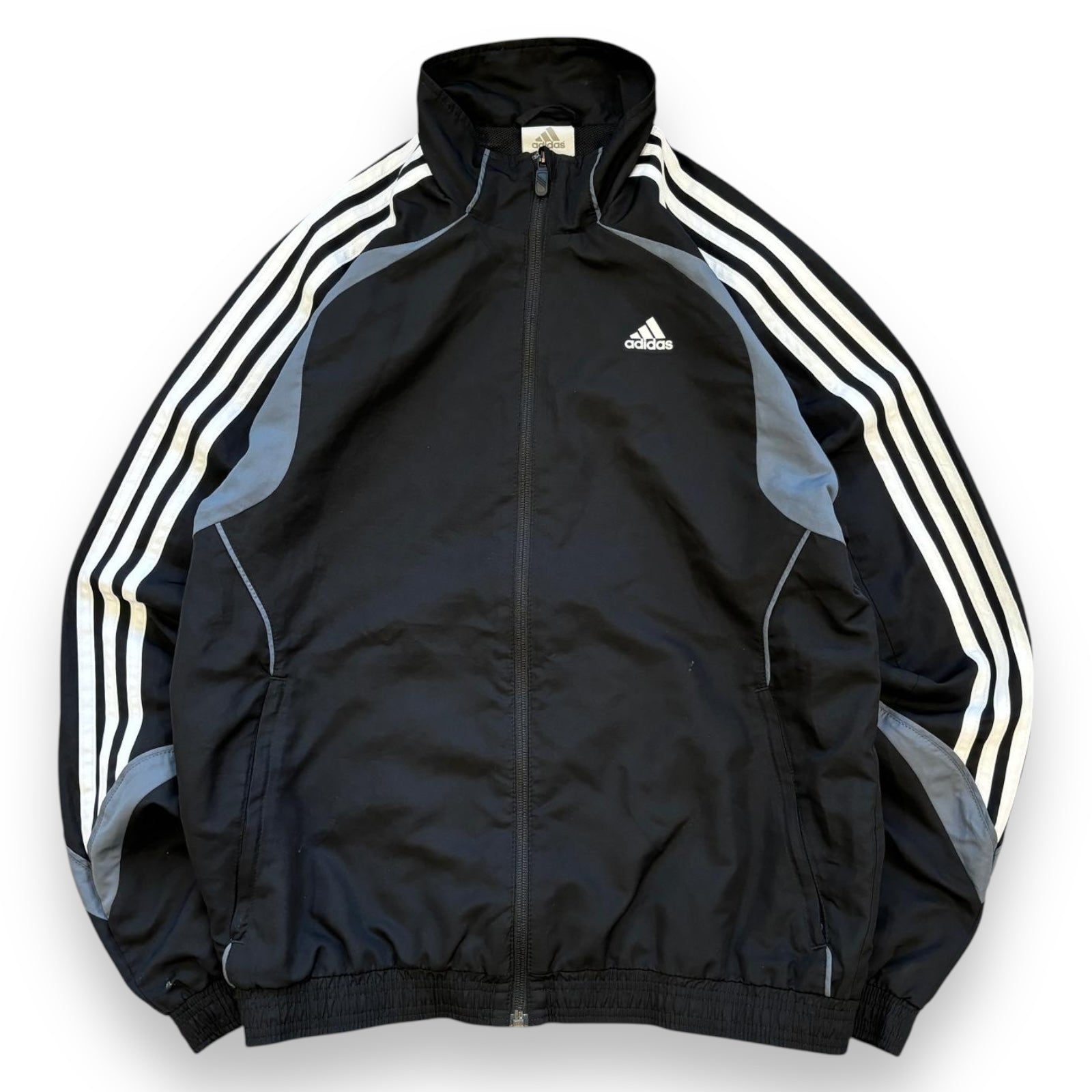 00s Black Adidas Full Tracksuit (S/M)