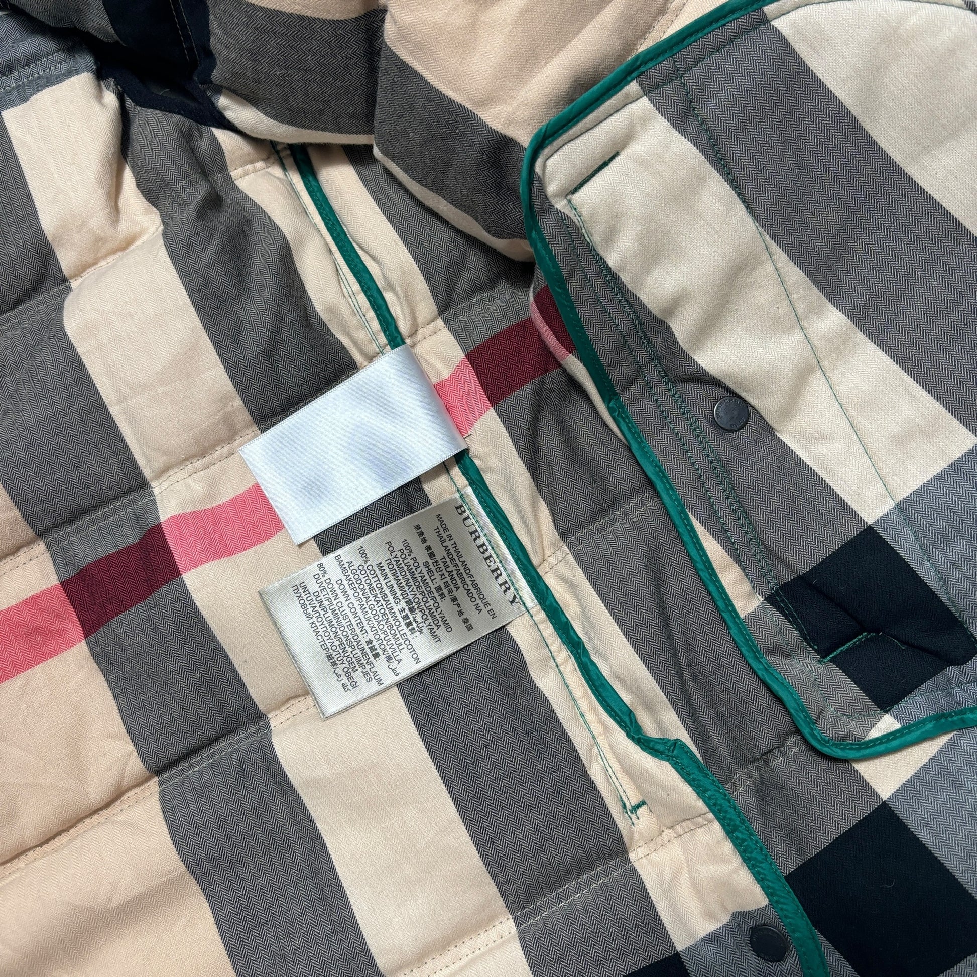 00s Burberry Brit Puffer Gilet (L)