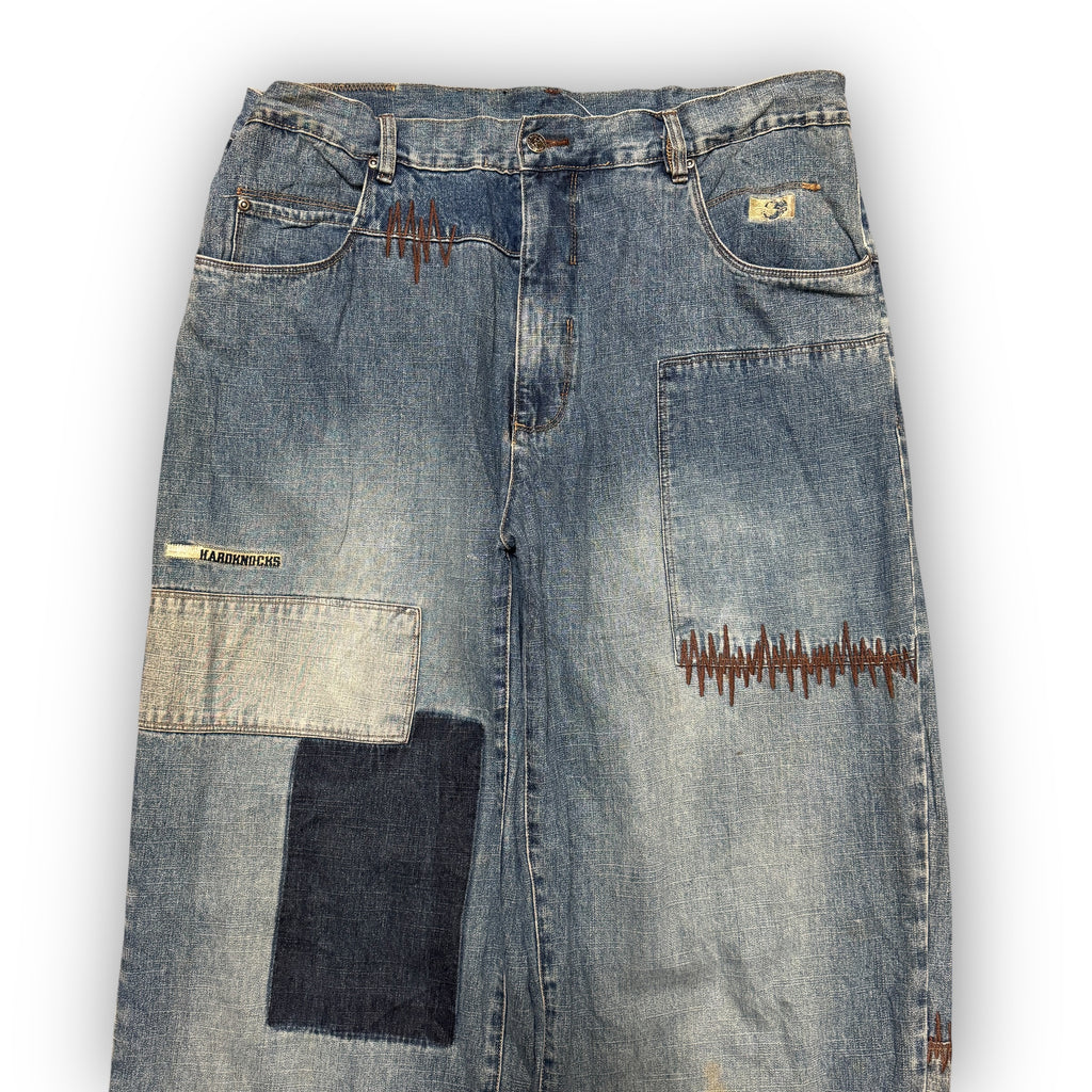 00s SOHK Embroidered Baggy Jeans (36")