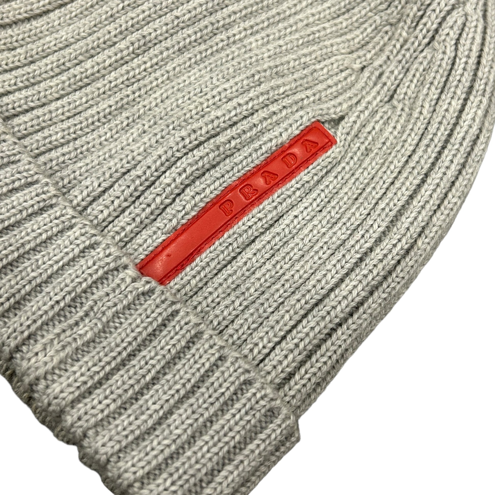 00s Grey Prada Beanie
