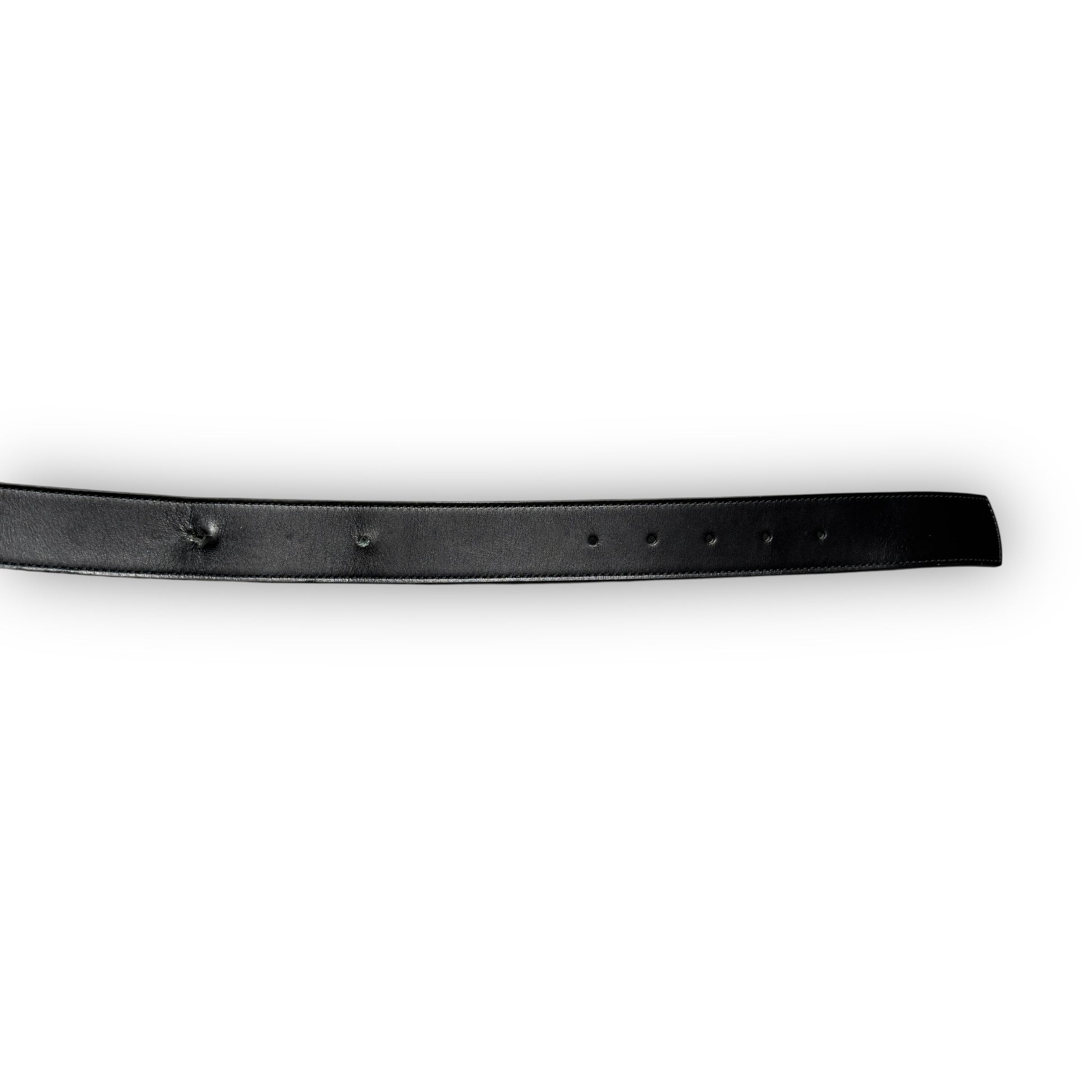 Black Leather Ferragamo Belt