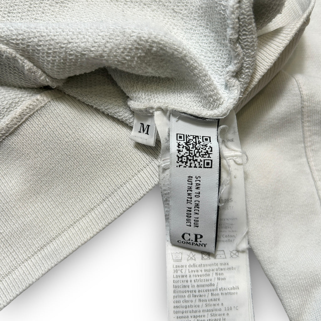White C.P Company Hoodie (M)