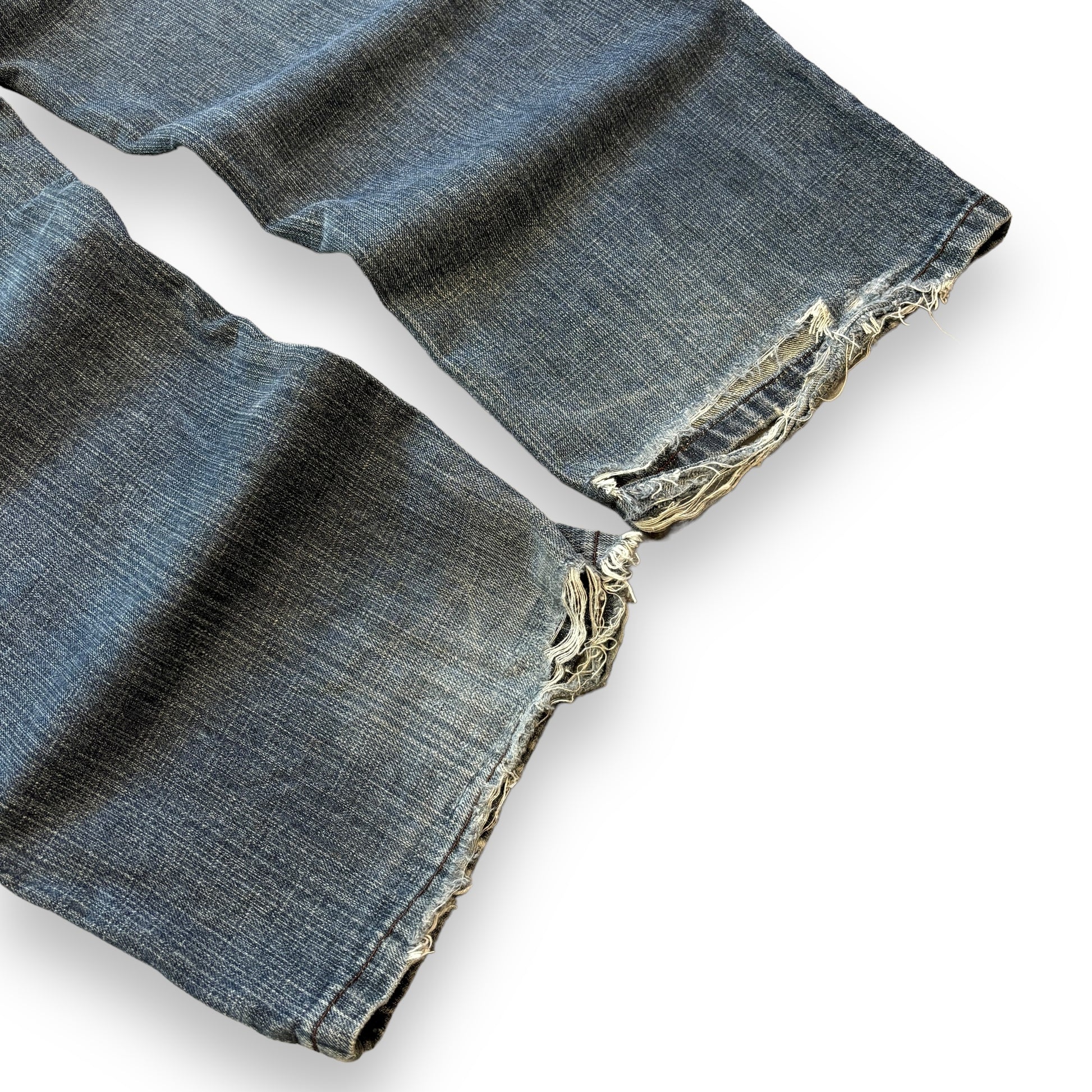 00's Baggy Hip Hop Embroidered Jeans (38W)