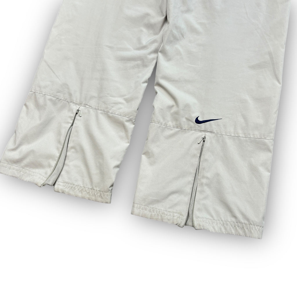 00s Cream Nike Track Pants (S)