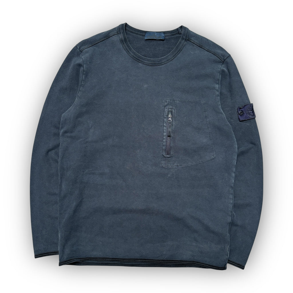 2017 Navy Stone Island Ghost Sweatshirt (XL)