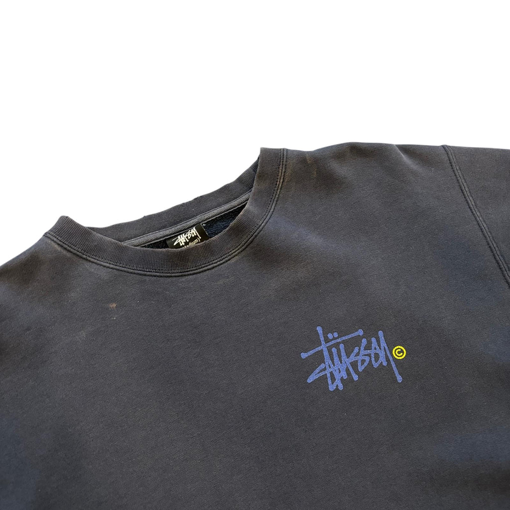 90s Stussy Graffiti Sweatshirt (M)