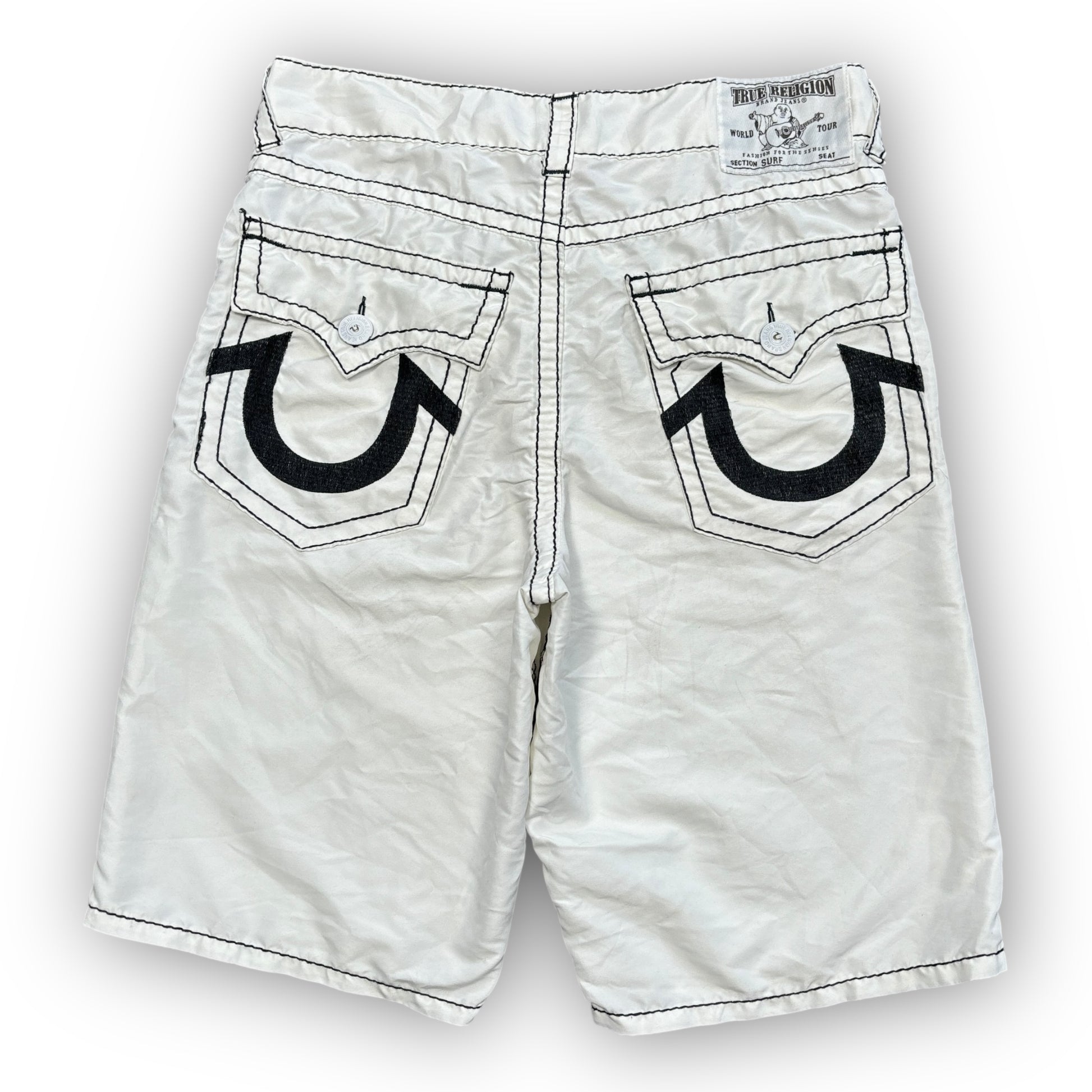 00s True Religion Contrast Stitch Shorts (34")