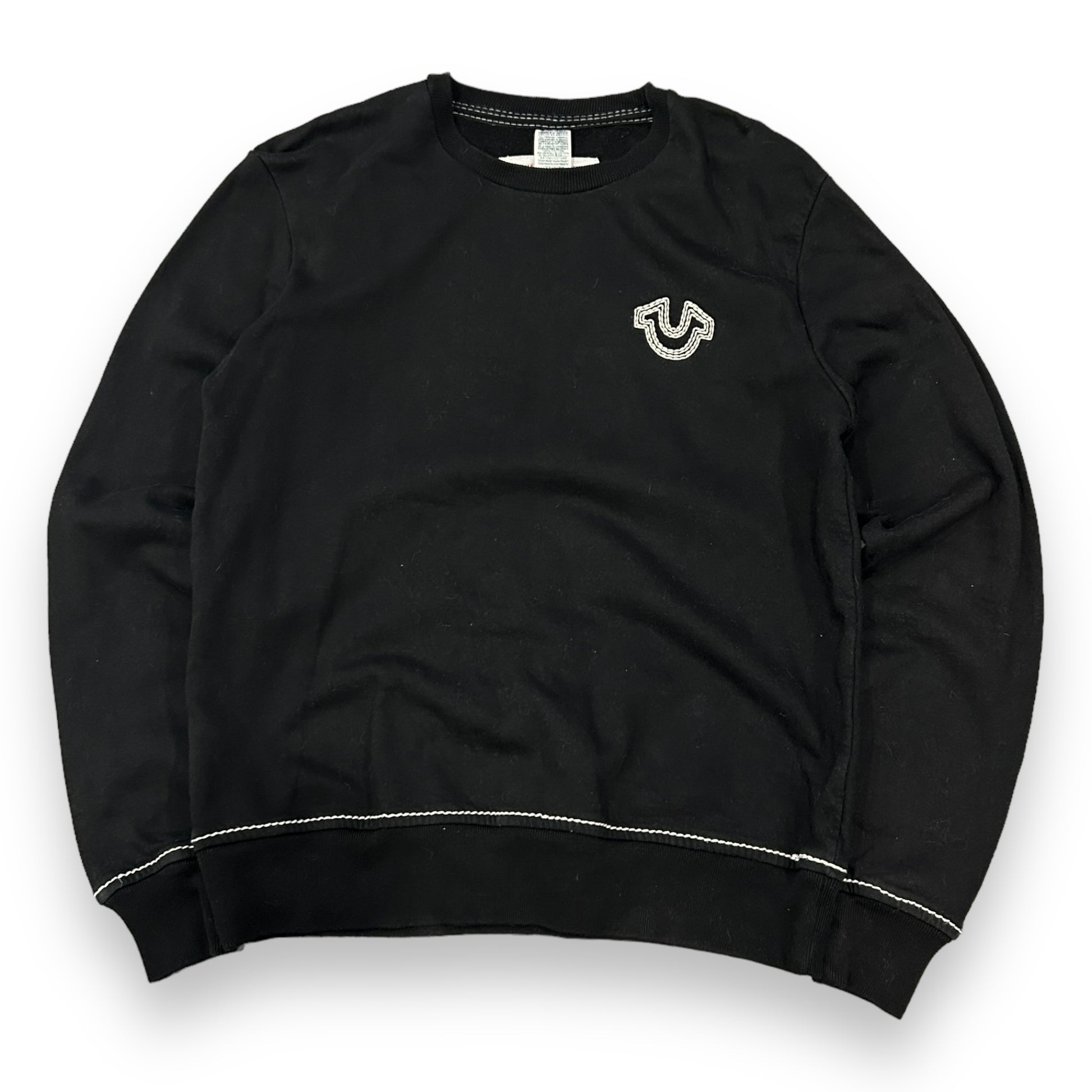 Black True Religion Contrast Stitch Sweatshirt (L)