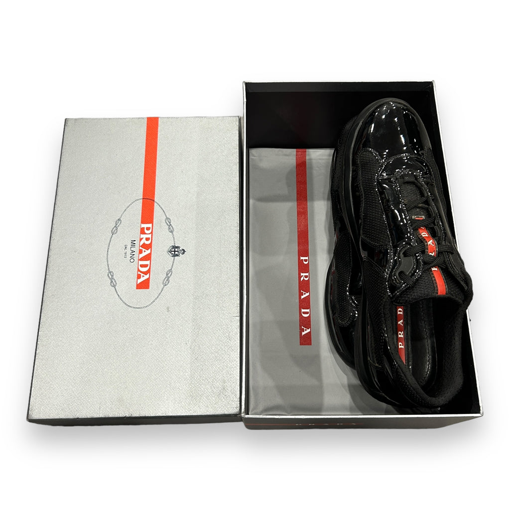Prada America Cups Patent Black (UK7)