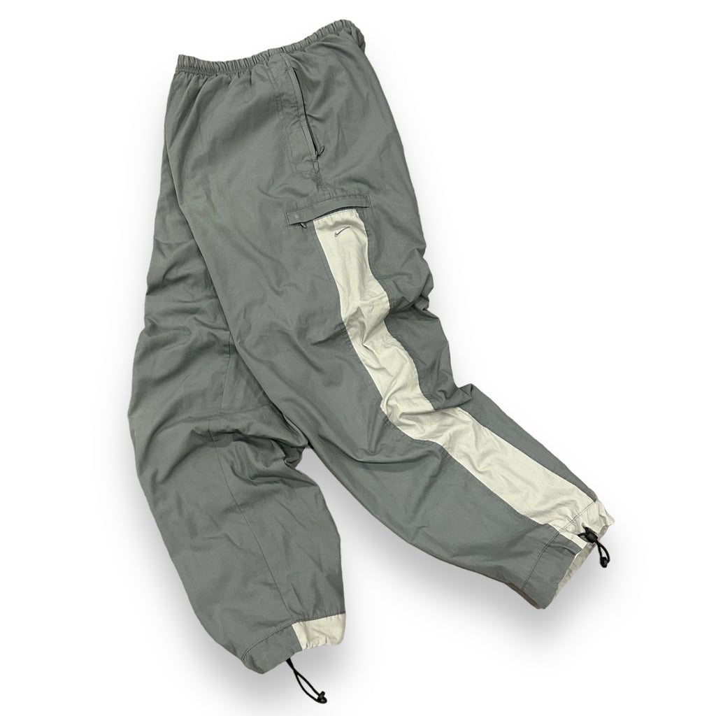 00's Baggy Nike Grey Track Joggers (M)