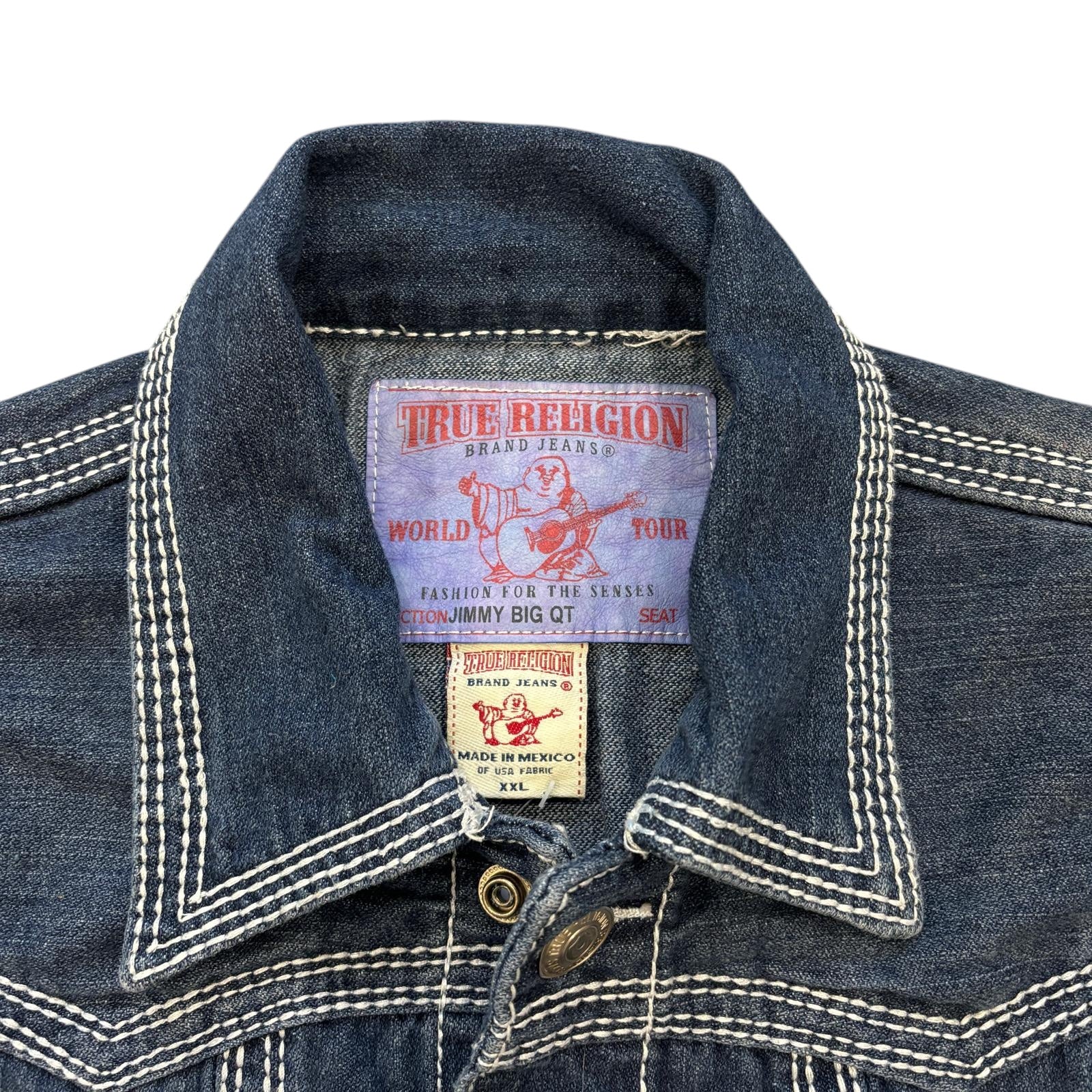 True Religion Big Stitch Denim Jacket (XL)