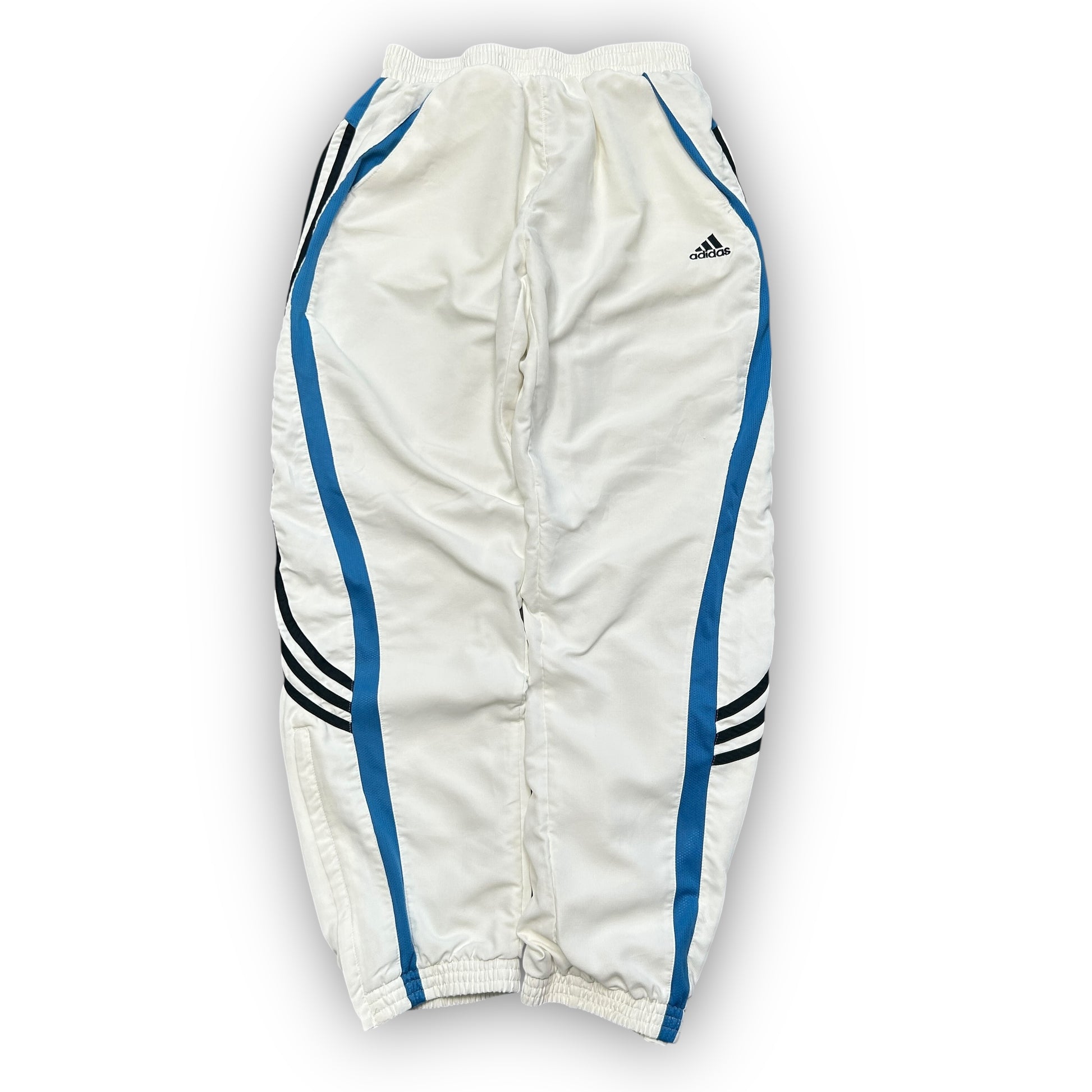 00s White Adidas Track Pants (M)