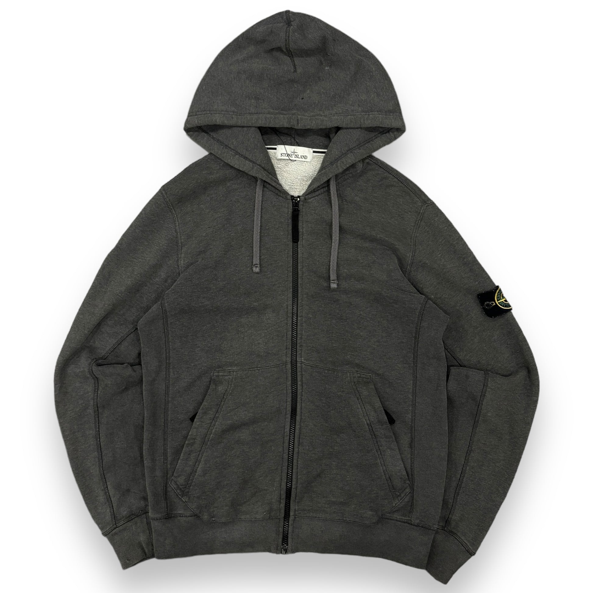 Grey Stone Island Zip Hoodie (L)